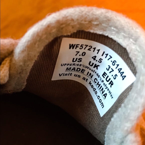 Keds Ortholite Tan Wool Sneakers - Picture 10 of 10